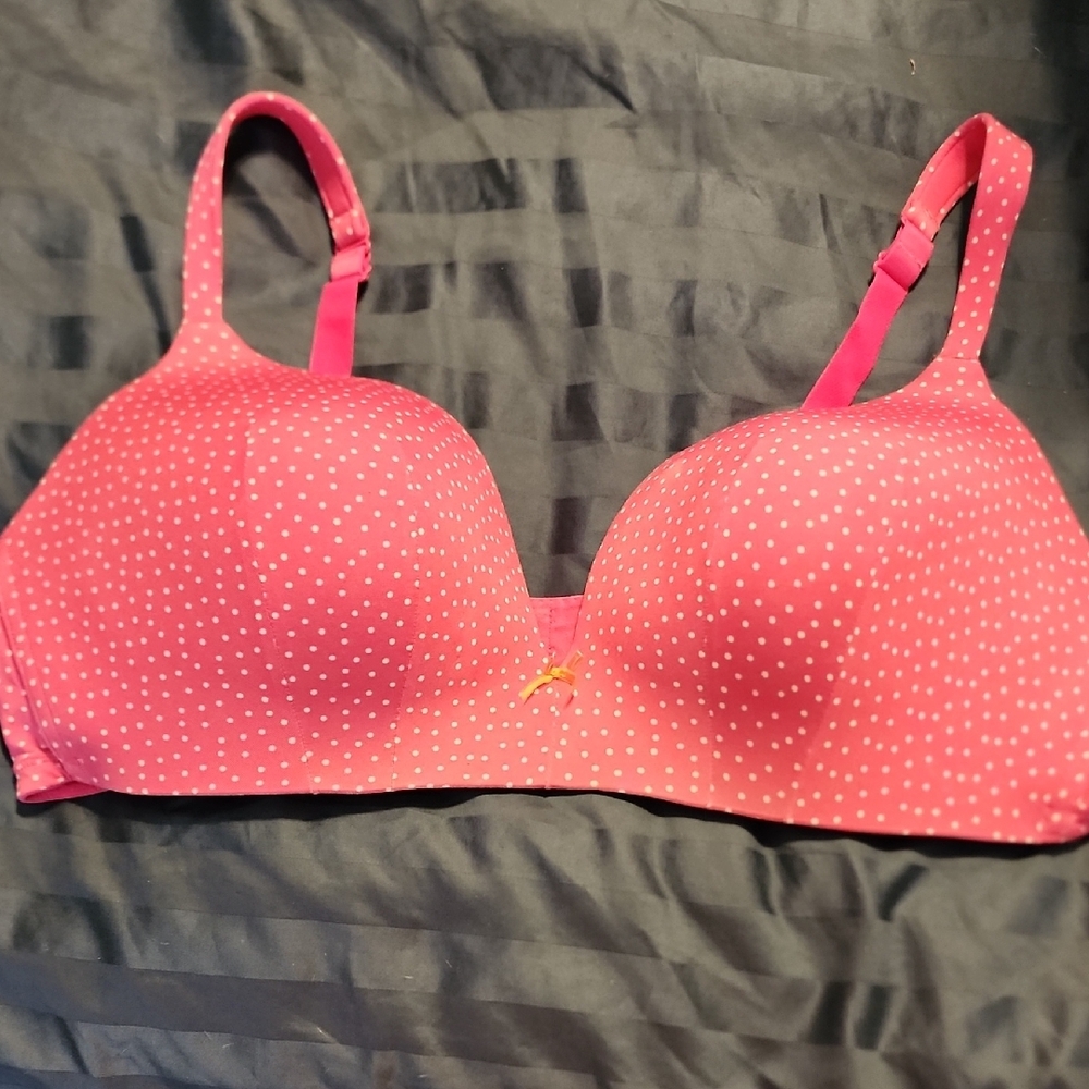 Polka Dot Pink Bra 44D From Lane Bryant